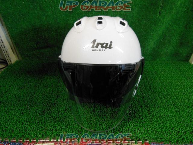 【Arai】VZ-RAM PLUS ジェットヘルメット グラスホワイト サイズ:XL(61-62cm)-02
