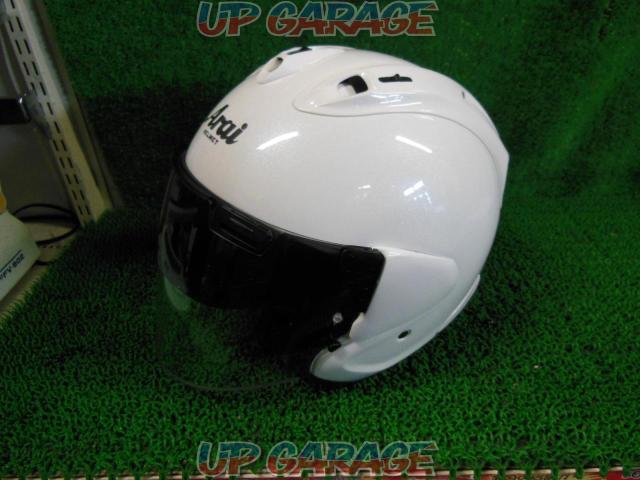 【Arai】VZ-RAM PLUS ジェットヘルメット グラスホワイト サイズ:XL(61-62cm)-03