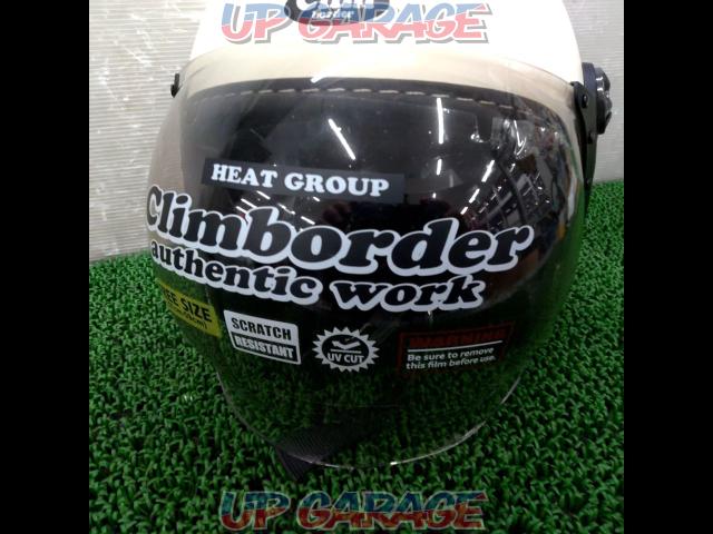 サイズ:Free ヒートグループ CLIMBORDER ジェットヘルメット(アイボリー)-02
