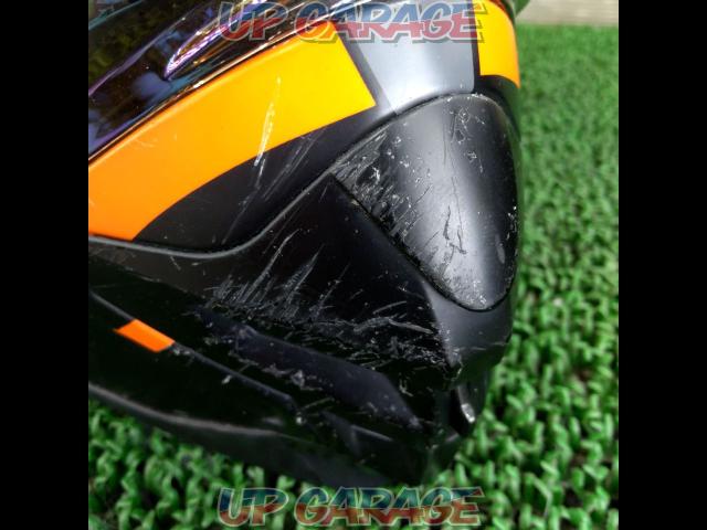 サイズ:M WINS X ROAD  オフロードヘルメット ブラック/オレンジ-03