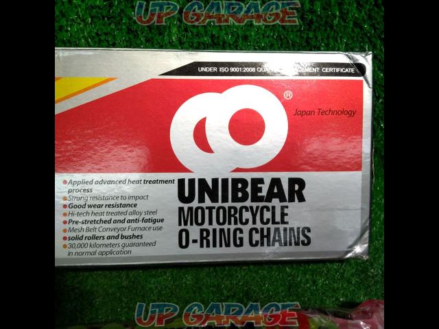 ★未使用★ UNIBEAR(ユニベア)Oリング 520 120リンク オートバイ チェーン ゴールド-03