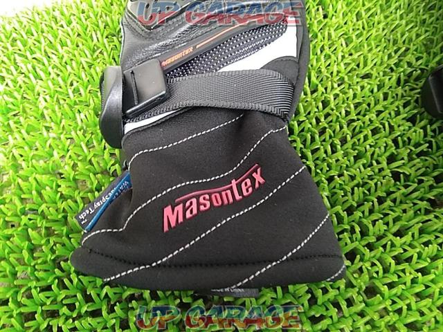 【サイズ:M】Masontex M37 バイクグローブ ブラック×レッド-07