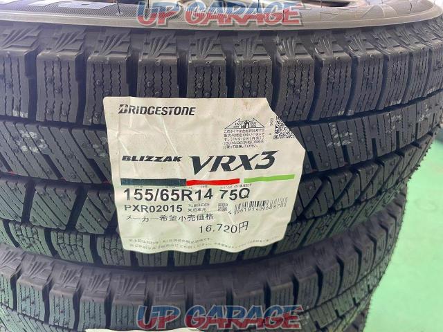 Used wheels, new studless tires set
Daihatsu
LA600S
Tanto Custom genuine
+
BRIDGESTONE
BLIZZAK
VRX3
155 / 65R14
75Q
Made in 2023
Four-02