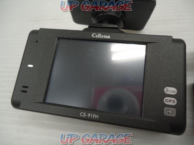 CELLSTAR CS-91FH 前後2カメラ ドライブレコーダー X04328-03