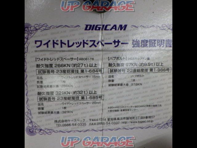 【K’SPEC】DIGICAM ワイドトレッドスペーサー 【M12xP1.5/厚み15mm/ハブ径73mm/114.3-5H】-07