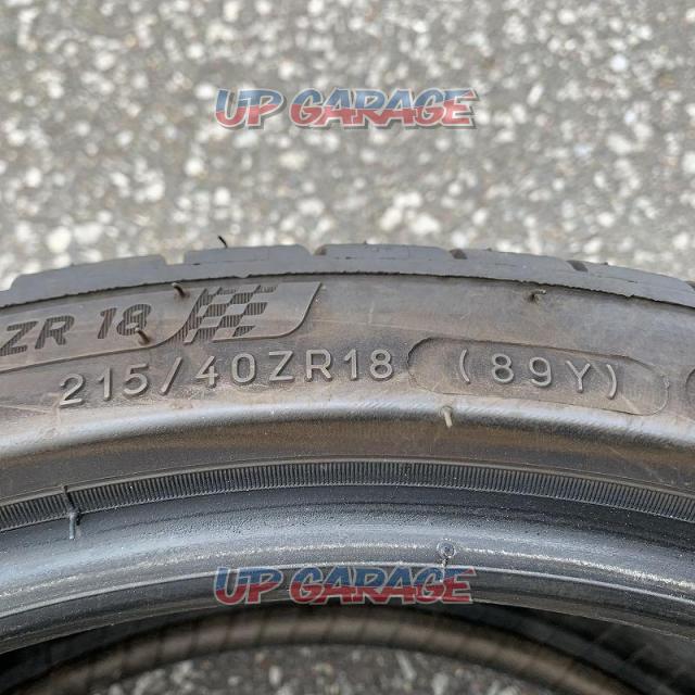 [One only] MICHELIN
PILOT
SPORT
Four
215 / 40ZR18-03