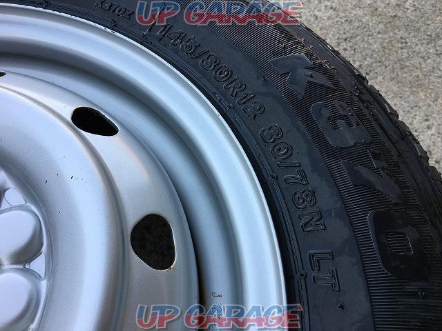  unused with tire 
TOPY (Topy)
Steel
+
BRIDGESTONE (Bridgestone)
K370
145 / 80-12
80 / 78N
LT
4 pieces set-08
