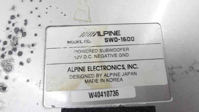 ALPINE SWD-1600D-03