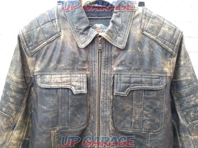 【 Harley-Davidson 】 Flex-Head Leather Jacket レザージャケット ハーレーダビットソン (JP Lサイズくらい)-04