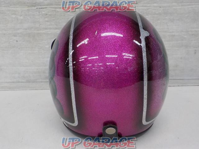 メーカー不明 ジェットヘルメット シールド付き サイズ:57-61cm-02