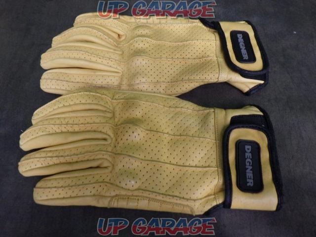 DEGNER Leather Mesh Punched Gloves
yellow
Size L-02