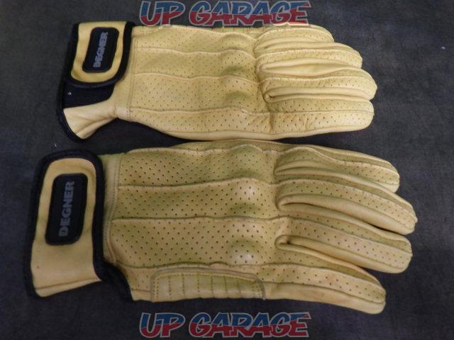DEGNER Leather Mesh Punched Gloves
yellow
Size L-04