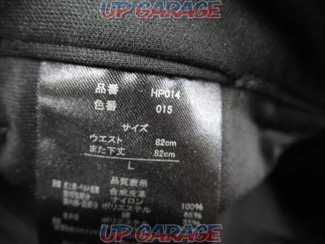 ワークマン HP014 裏起毛ライディングパンツ ブラック Lサイズ-06