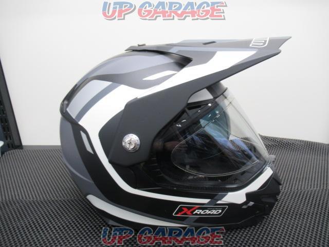 WINS X-ROAD COMBAT オフロードヘルメット BLACK×WHITE Mサイズ 2020年製造-03