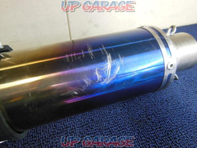 Manufacturer unknown, burnt stainless steel
General-purpose slip-on silencer
Insertion diameter: about 52Φ-02