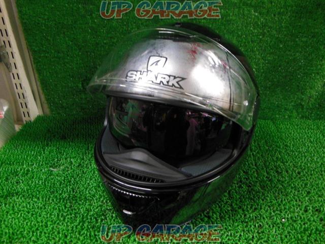 【SHARK】SPARTAN HOPLITE インナーバイザー付きフルフェイスヘルメット シルバー サイズ:M-06