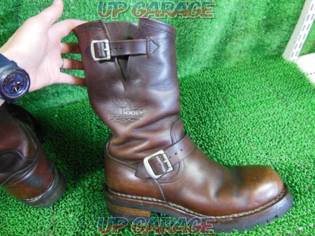 KADOYA BOOTS & BOOTS
Leather engineer boots
Wine red brown (limited edition color)
Size: 27cm (as reported by the owner)-08