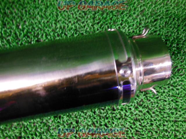 Unknown manufacturer, general-purpose slip-on silencer
Browned stainless steel
Insertion inner diameter about 60.8Φ-02