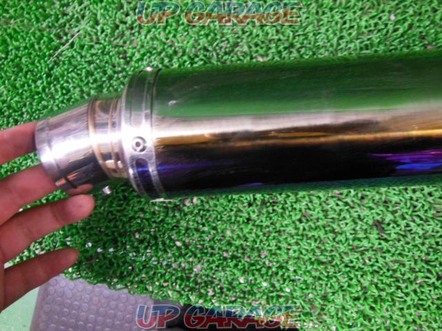 Unknown manufacturer, general-purpose slip-on silencer
Browned stainless steel
Insertion inner diameter about 60.8Φ-03