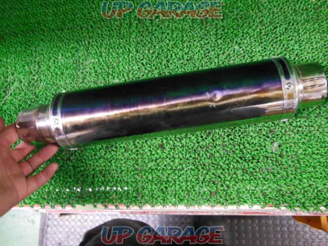 Unknown manufacturer, general-purpose slip-on silencer
Browned stainless steel
Insertion inner diameter about 60.8Φ-05