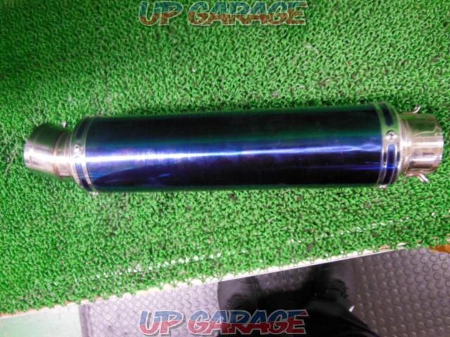 Unknown manufacturer, general-purpose slip-on silencer
Browned stainless steel
Insertion inner diameter about 60.8Φ-06